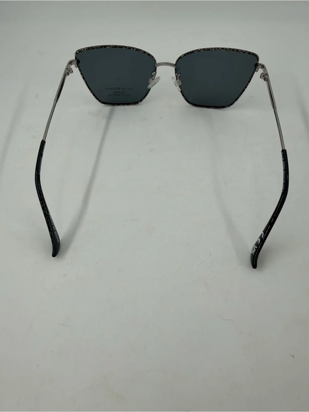 NEW! Prive Reveaux Women’s Purr/S Polarized Black Silver Sunglasses 840219235097
